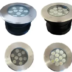 HAUMEA 10W,3000K ,OPT. MEDIA , TRIAC, 90-265V, IP67, ARO AC.INOX